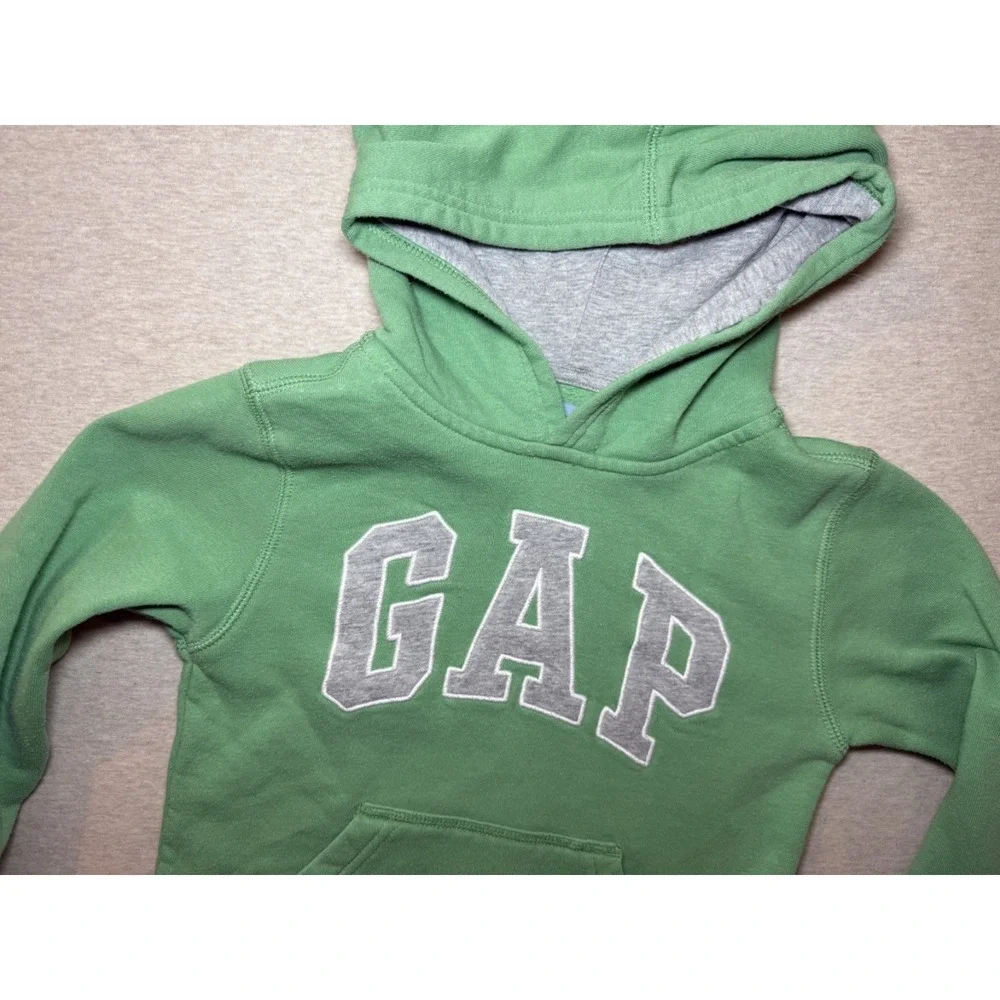 Baby Gap Toddler Hoodie Sweatshirt. 5years. Green Cotton/Polyester Blend.